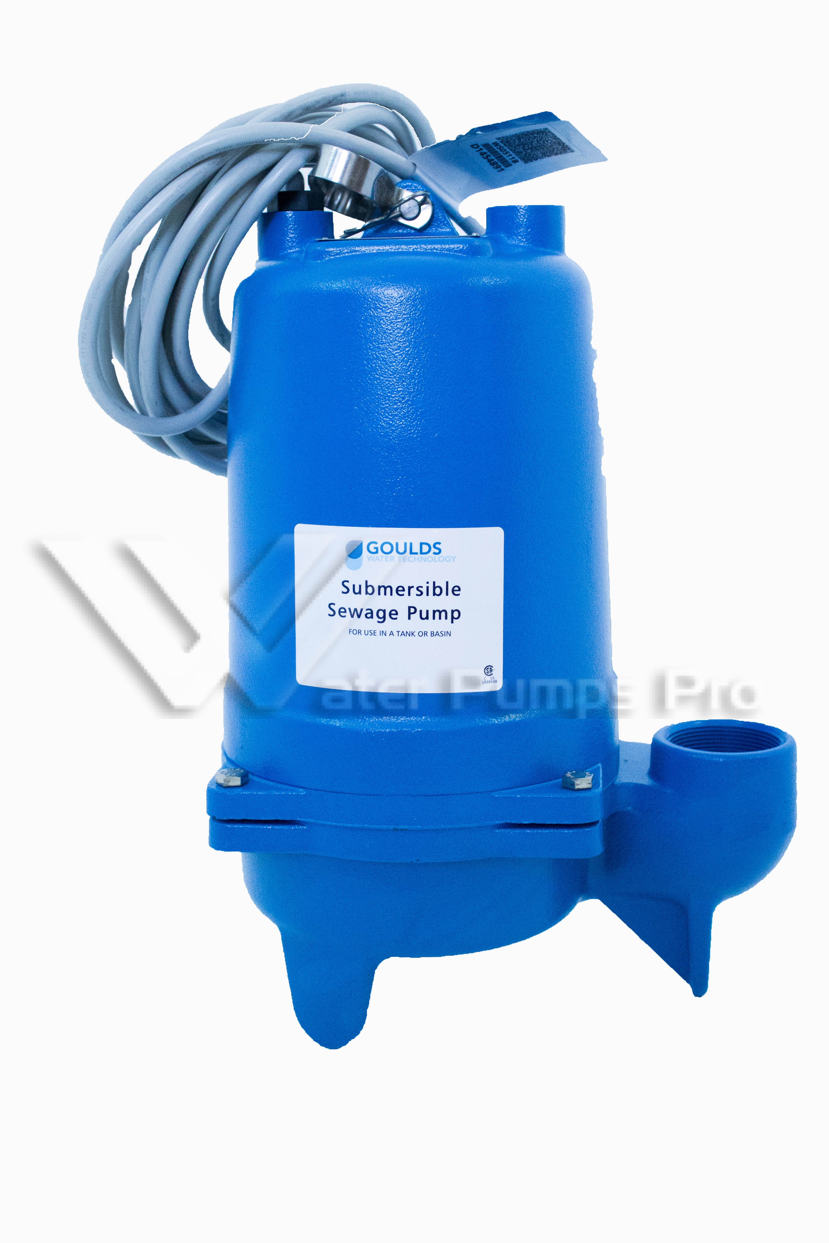 Goulds WS0511B Submersiblle Sewage Pump 3886 1/2HP 115V 1 Phase - Click Image to Close