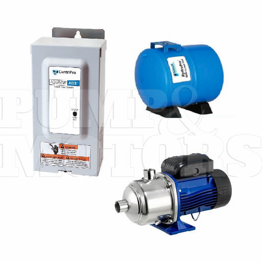1151AB21HM04 Goulds Pump, Motor, Tank & VFD Controller 1HP 115V