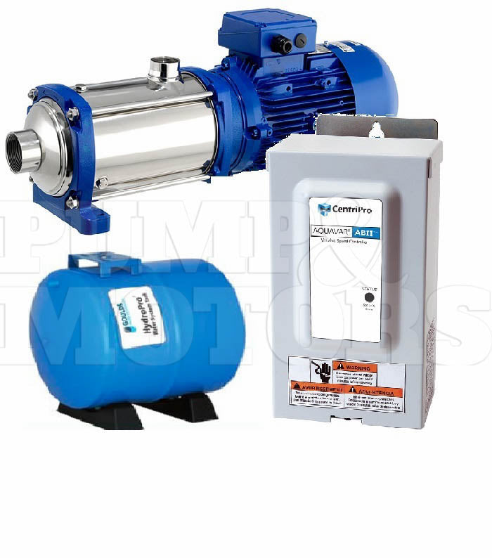 2AB25HM04 Goulds Pump, Motor, Tank & VFD Controller 2HP 230V