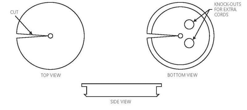 Goulds A8-CS Cord Seal for All Basin Covers, 2.4" Dia.