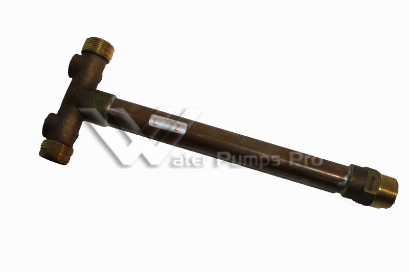 Merrill BATNL1002L 1" No-Lead Brass Tank Tee (14" Long)