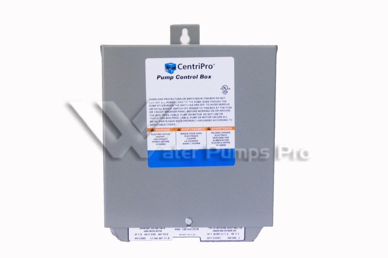 Goulds CentriPro CB15412CR – Simplex CSCR Control Box, 1-1/2 HP, 230 Volts, 1 Phase, Indoor/Outdoor NEMA 3R