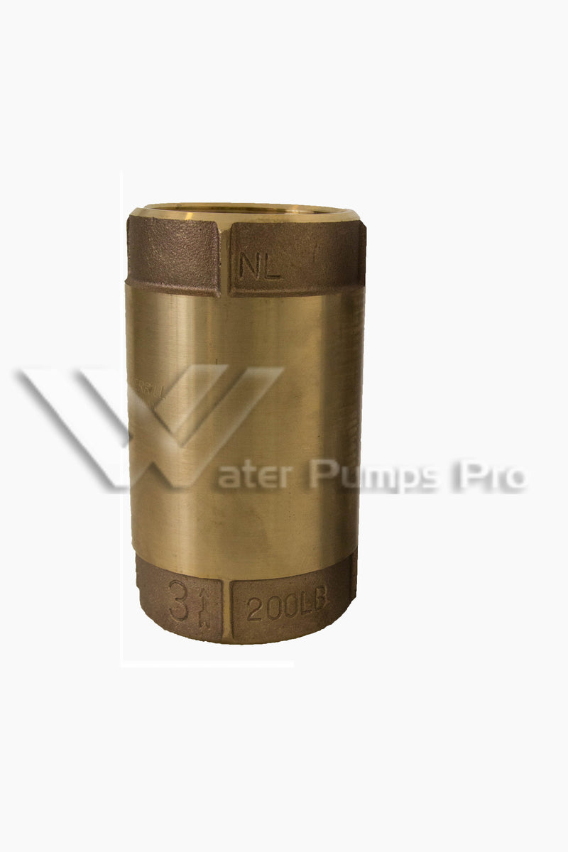 Merrill CVNL300 3" No-Lead Brass Check Valve