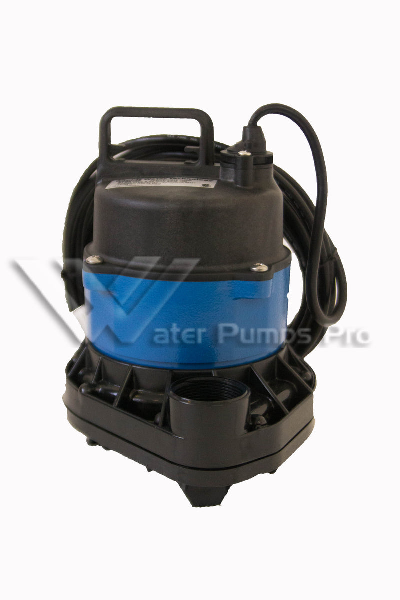 Goulds EP0412F, Model 3871 – Submersible Effluent Pump, 4/10 HP, 230 Volts, 1 Phase, 1-1/2" NPT Discharge, 55 GPM Max, Manual, 20 ft Cord