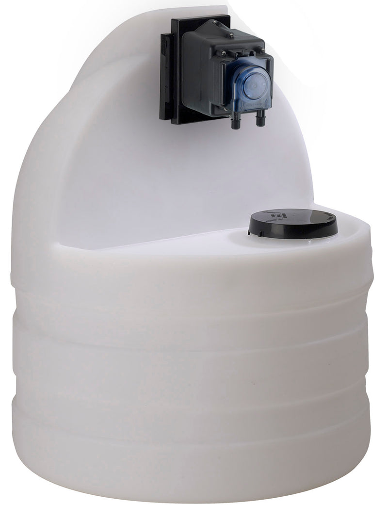 Stenner S1NE10T1A71S8 15-Gallon White Tank System with Econ T Pump – 2.5 GPD, 25 PSI, 120V