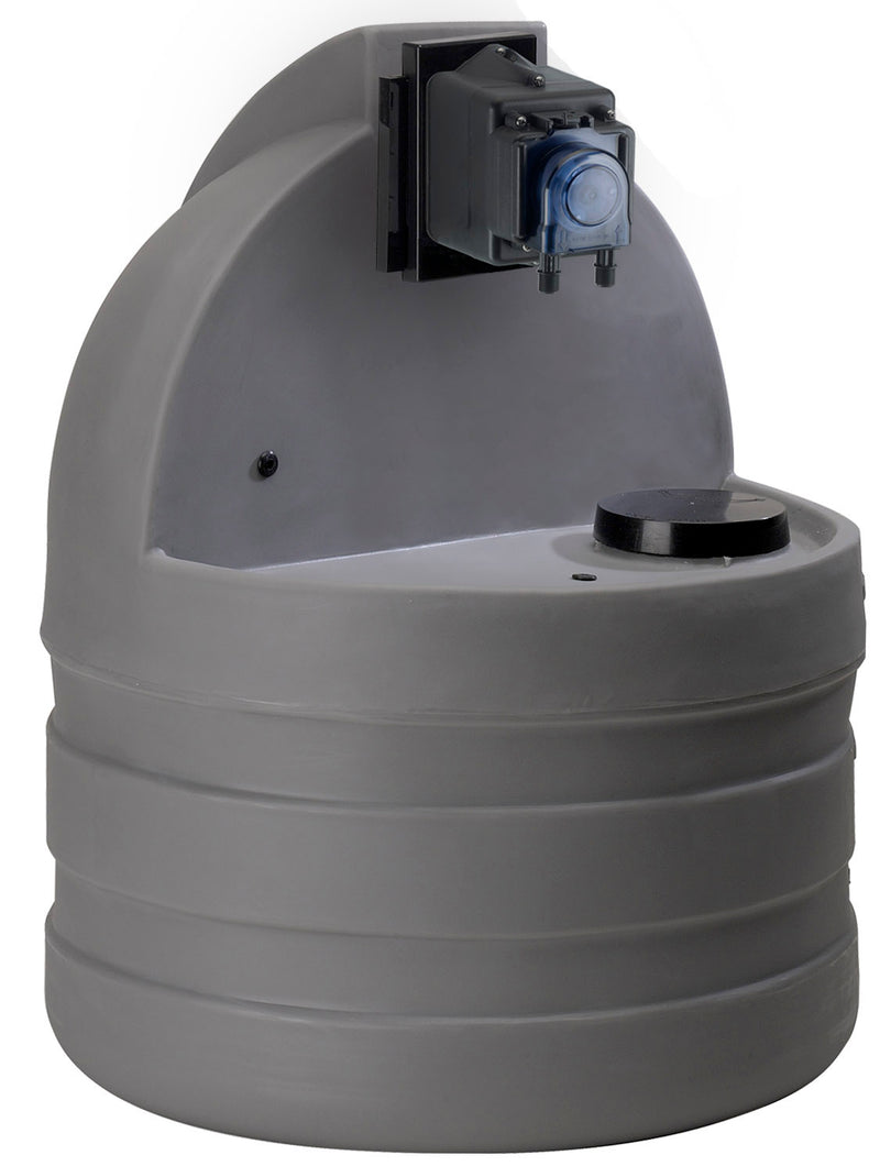 Stenner S1GE20T4G82S8 15-Gallon Gray Tank System with Econ T Pump – 12.3 GPD, 80 PSI, 120V