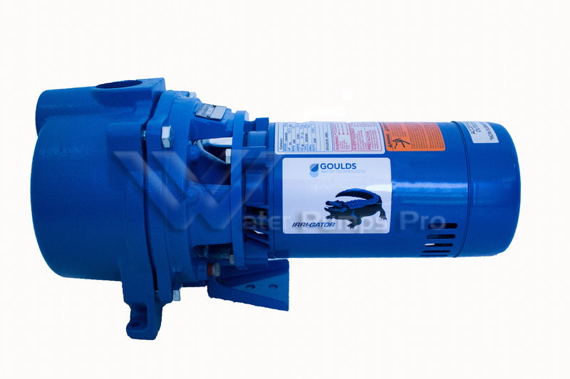 Goulds GT073 IRRI-GATOR Self-Priming Centrifugal Pump – 44 GPM, 3/4 HP, 208-230/460V, Three-Phase, ODP, 1-1/2" NPT