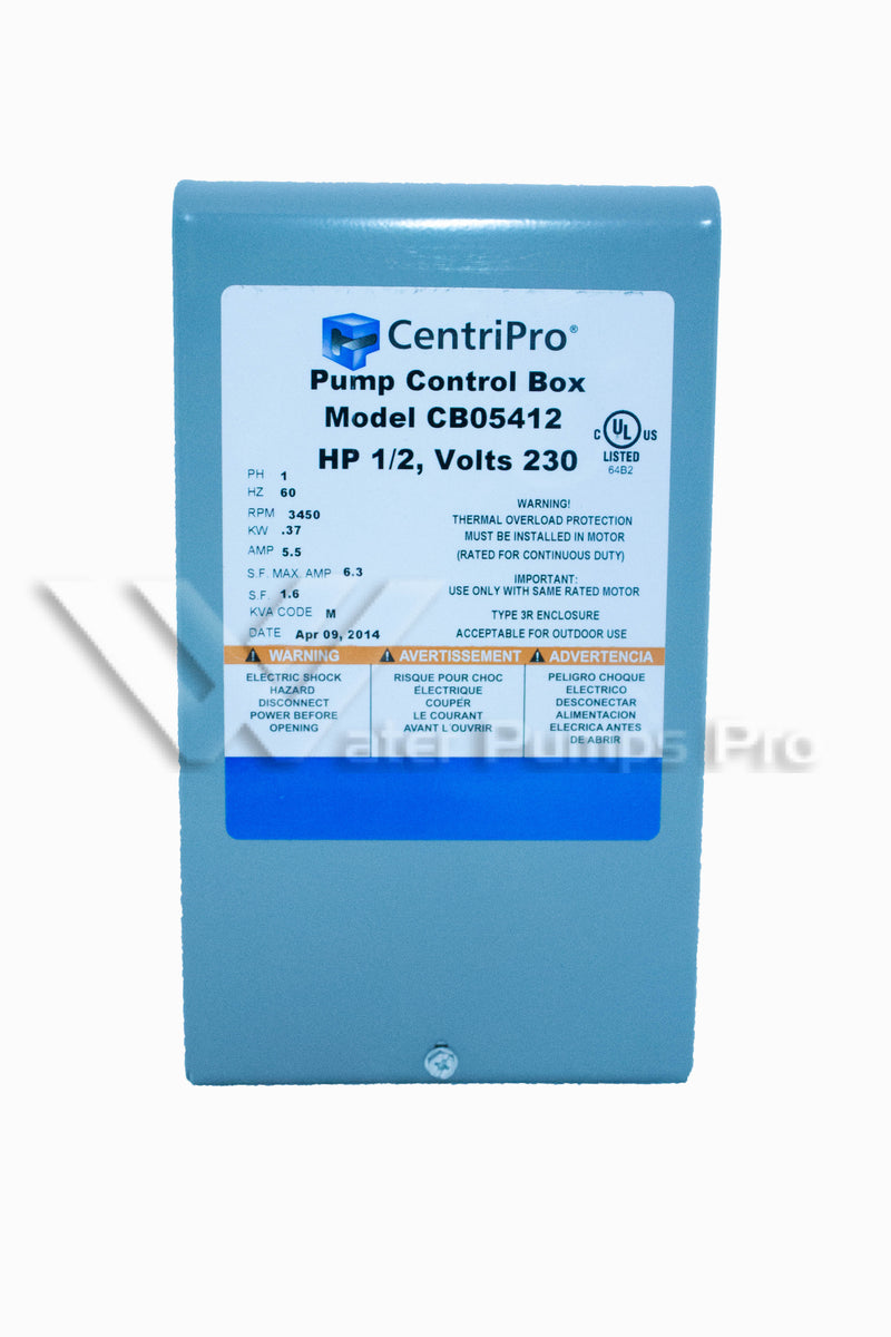 Goulds CentriPro CB05411 – Simplex Quick Disconnect Control Box, 1/2 HP, 115 Volts, 1 Phase, Indoor/Outdoor NEMA 3R