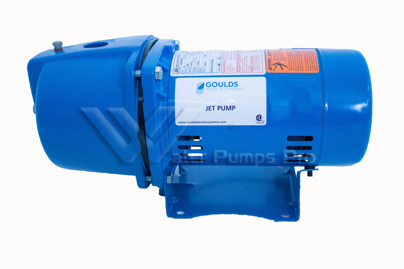 Goulds JRS5H Shallow Well Jet Pump – JRS Series, 1/2 HP, 115/230V, Single Phase, 6.4 GPM at 5 ft (30 PSI), Cast Iron Body