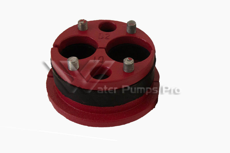 Merrill WS422510 Cast Iron Well Seal – 4" Well, 1-1/4" x 1" Drop Pipe (Double Drop Pipe)