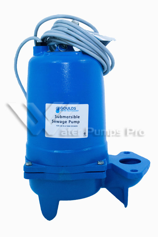 Goulds WS0538BF Submersible Sewage Pump 3887 1/2HP 200V 3 Phase