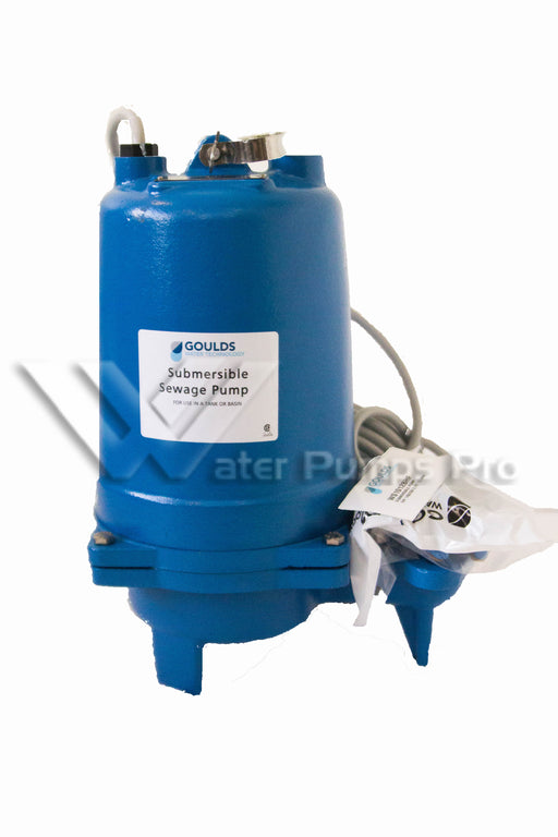 Goulds WS1034BHF Submersible Sewage Pump 3887 1HP 460V 3 Phase
