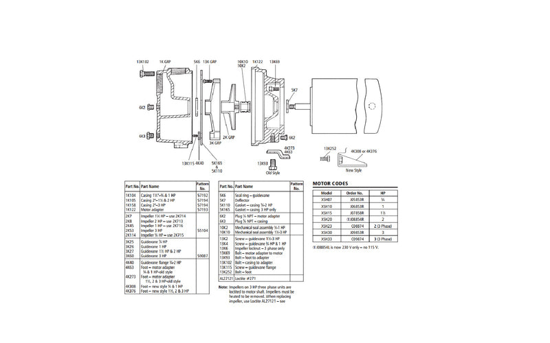 Repair Rebuild Kit fits XSH15 Goulds Jet Pump
