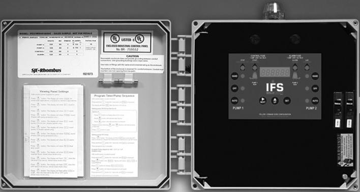 Goulds D3ICE1016 Duplex Floatless Panel 3 Phase 1-1.6 Amps
