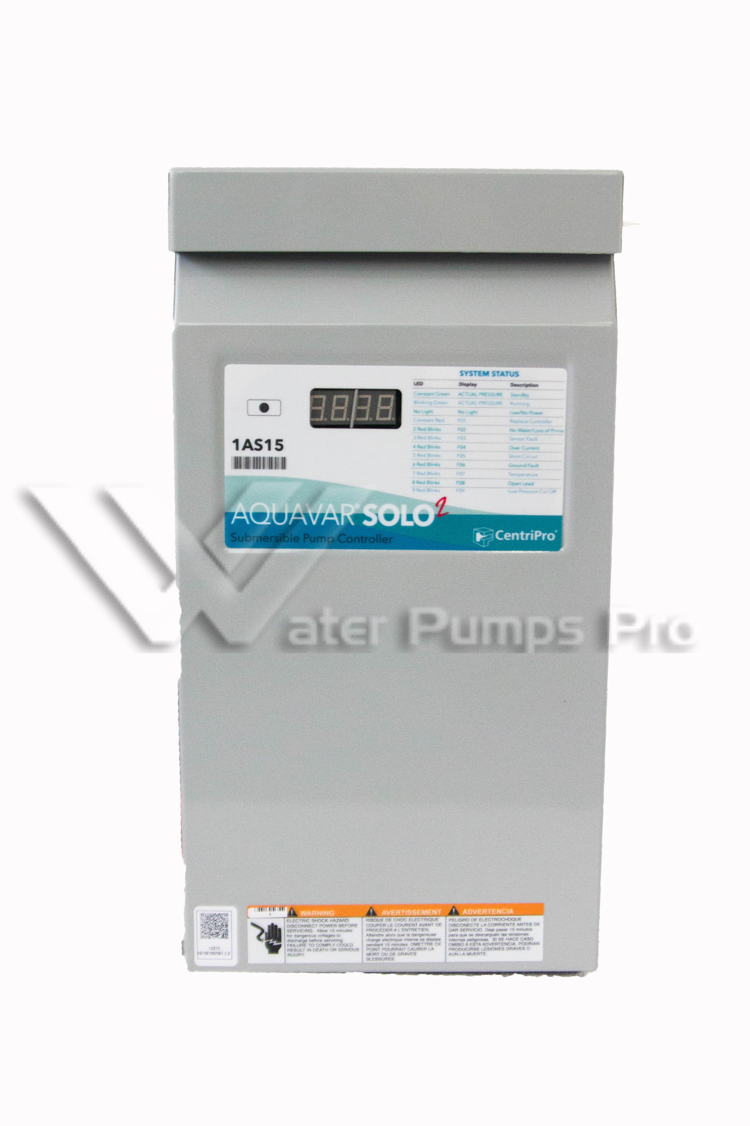 Goulds 1AS15 Aquavar SOLO Constant Pressure Sub Pump Controller