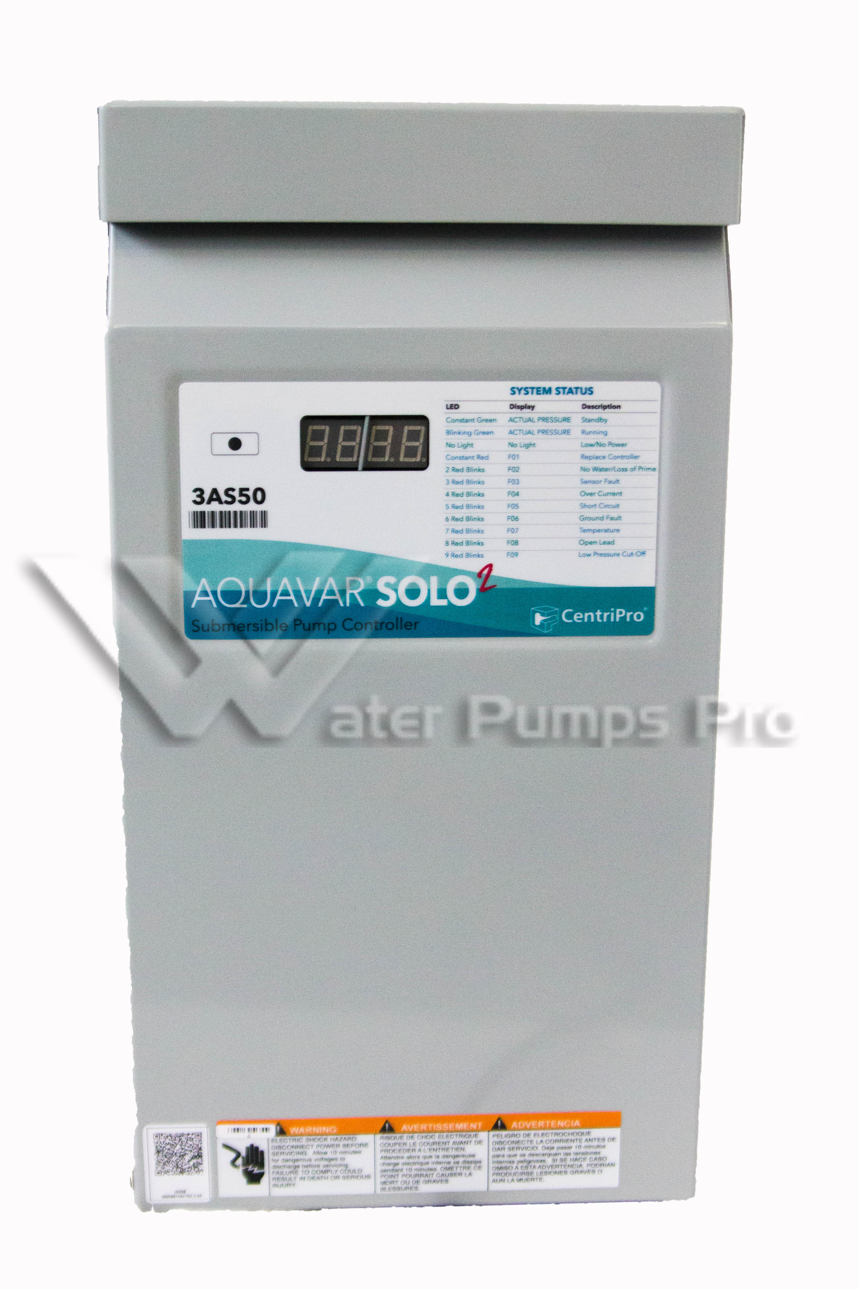 Goulds 3AS50 Replaces BF50 Aquavar SOLO Sub Pump Controller 5HP