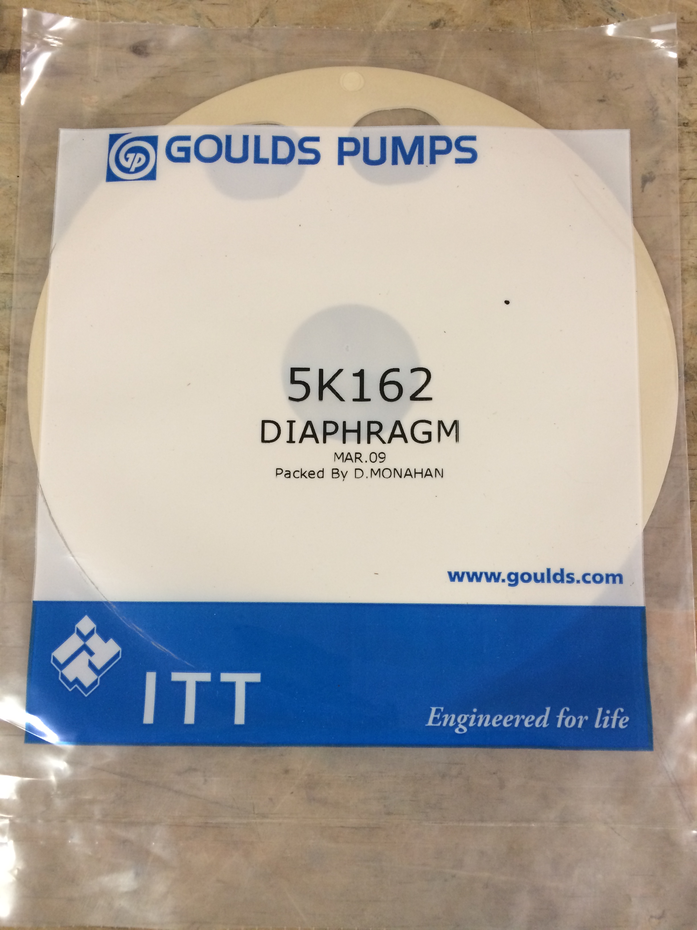 Goulds 5K257 Diaphragm