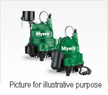 Myers MDC50PC1 Cast Iron Submersible Sump, 1/2 HP, 115-1 Volts